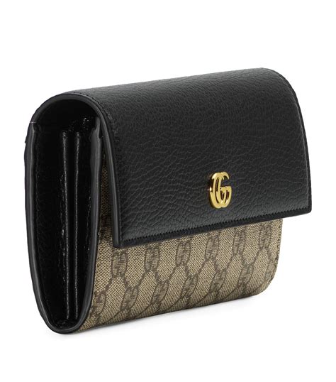 gucci leather continental wallet|authentic gucci purse wallet.